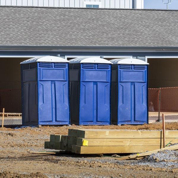 Heavy-duty construction site porta potty in Oshkosh, Wisconsin